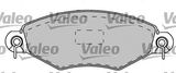 VALEO Комплект тормозных колодок, дисковый тормоз 540853