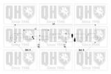 QUINTON HAZELL Газовая пружина, крышка багажник 128376