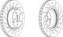 FERODO Тормозной диск DDF1120-1