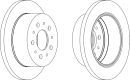 FERODO Bromsskiva DDF1145-1