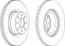 FERODO Bromsskiva DDF1298-1