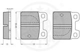 OPTIMAL Комплект тормозных колодок, дисковый тормоз 2138