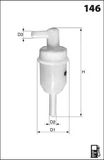 MECAFILTER Топливный фильтр G31