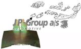 JP GROUP Õhujuhtplekk,Mootor 8111000506