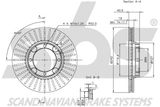 sbs Тормозной диск 1815313402