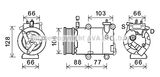 PRASCO Kompressor, klimatanläggning FDK585