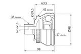 KOSHIMO Ledsats, drivaxel 1860.0068007