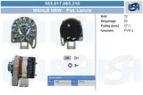 BV PSH Генератор 505.017.065.310