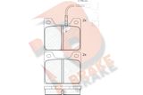 R BRAKE Bromsbeläggssats, skivbroms RB0244