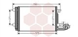 VAN WEZEL Конденсатор, кондиционер 58005269