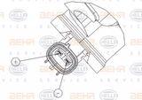 HELLA Kompressor, klimatanläggning 8FK 351 006-311