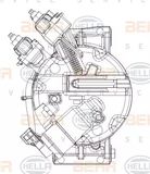 HELLA Kompressor, klimatanläggning 8FK 351 006-311