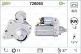 VALEO Startmotor 726065