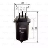 BOSCH Bränslefilter 0 450 906 468