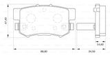 BOSCH Комплект тормозных колодок, дисковый тормоз 0 986 BB0 560
