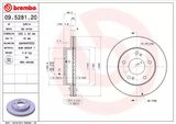 BREMBO Тормозной диск 09.5281.20