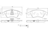BREMBO Комплект тормозных колодок, дисковый тормоз P50069N