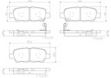 BREMBO Комплект тормозных колодок, дисковый тормоз P56087N