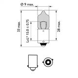 PHILIPS Glödlampa, blinker 12036BVCP