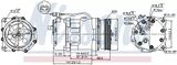 NISSENS Kompressor, klimatanläggning 89025