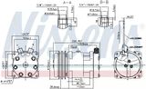 NISSENS Kompressor, klimatanläggning 89624