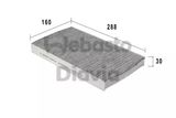 WEBASTO Фильтр, воздух во внутренном пространстве 82D0325009CA