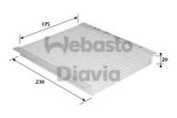 WEBASTO Фильтр, воздух во внутренном пространстве 82D0325116A
