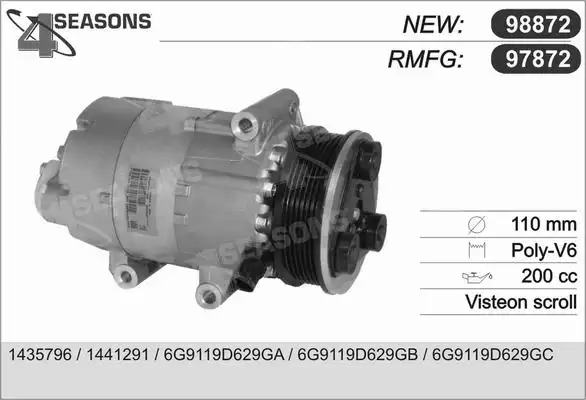 AHE Kompressor, klimatanläggning 97872