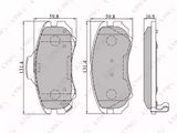 LYNXauto Комплект тормозных колодок, дисковый тормоз BD-3602