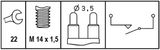 HELLA Brytare, backljus 6ZF 008 621-341
