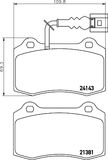 HELLA Bremžu uzliku kompl., Disku bremzes 8DB 355 011-741