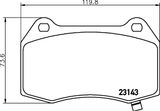 HELLA Bremžu uzliku kompl., Disku bremzes 8DB 355 014-461