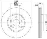 HELLA Тормозной диск 8DD 355 107-501