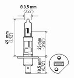 HELLA Glödlampa, huvudstrålkastare 8GH 178 555-031