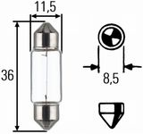 HELLA Hõõgpirn, parkimis-/positsioonituli 8GM 002 092-123