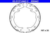 ATE Bremžu loku kompl., Stāvbremze 03.0137-0442.2