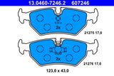 ATE Комплект тормозных колодок, дисковый тормоз 13.0460-7246.2