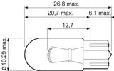 VALEO Glödlampa, blinker 032700