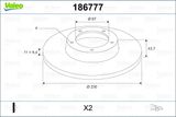 VALEO Тормозной диск 186777