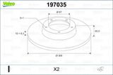 VALEO Тормозной диск 197035
