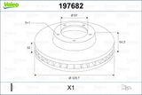VALEO Тормозной диск 197682