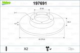 VALEO Тормозной диск 197691