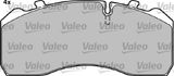 VALEO Комплект тормозных колодок, дисковый тормоз 541675