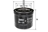 VALEO Масляный фильтр 586136
