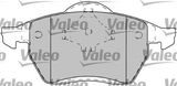 VALEO Комплект тормозных колодок, дисковый тормоз 598049
