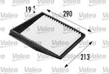 VALEO Filter, kupéventilation 698176