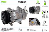 VALEO Kompressor, klimatanläggning 699738
