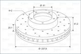 VALEO Тормозной диск 886229