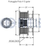 RUVILLE Frihjulskoppling, generator 541031