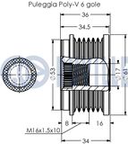 RUVILLE Frihjulskoppling, generator 541034